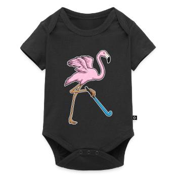 Hockey sur gazon Flamingo Stick - Body à manches courtes Premium Bébé - noir - Devant