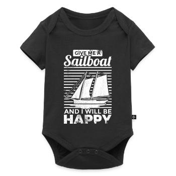 Sailing saying - Baby Premium short-sleeve bodysuit - black - Front