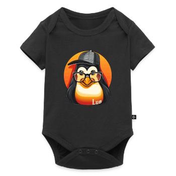 Lua-Linux Fusion: For technology enthusiasts - Baby Premium short-sleeve bodysuit - black - Front