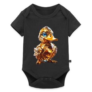 Canard de cristal - Body à manches courtes Premium Bébé - noir - Devant