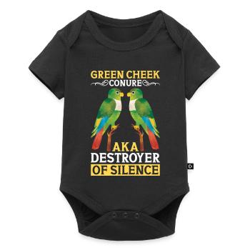 Green Parakeet aka Destroyer of the Silent Parrot - Baby Premium short-sleeve bodysuit - black - Front