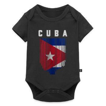 Cuban flag, Cuban pride - Baby Premium short-sleeve bodysuit - black - Front