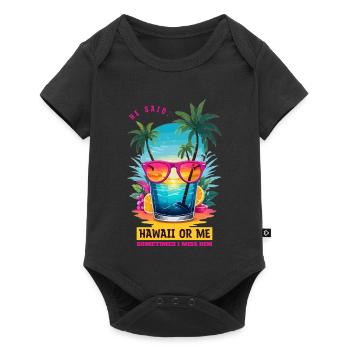 Er sagte: Hawaii oder ich - Baby Premium Kurzarmbody - Schwarz - Vorne