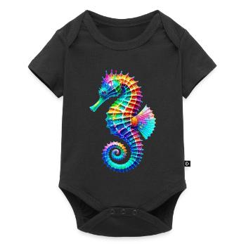 Seahorse - Baby Premium short-sleeve bodysuit - black - Front