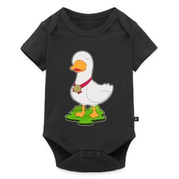Duck Medal - Baby Premium short-sleeve bodysuit - black - Front