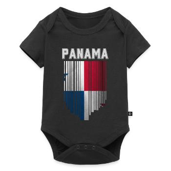 Panamanian flag, Panamanian pride - Baby Premium short-sleeve bodysuit - black - Front