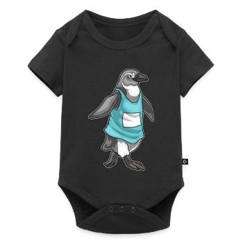 Penguin Jogger Jogging Sport - Baby Premium short-sleeve bodysuit - black - Front