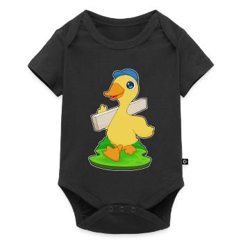 Duck Carpenter Wood Crafts - Baby Premium short-sleeve bodysuit - black - Front
