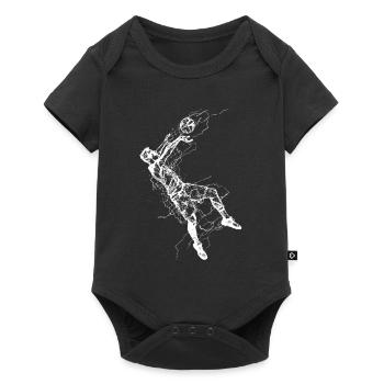 Croquis de joueur de volley-ball - Body à manches courtes Premium Bébé - noir - Devant