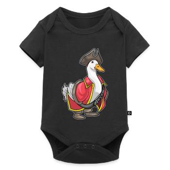 Chapeau de pirate Duck Pirate - Body à manches courtes Premium Bébé - noir - Devant