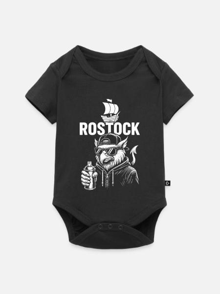 Rostock Streetsoul - Baby Premium Kurzarmbody - Schwarz