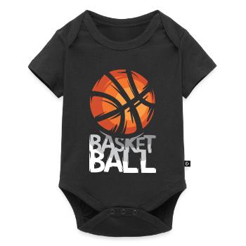 Graphismes de basket-ball – Street Style Design - Body à manches courtes Premium Bébé - noir - Devant