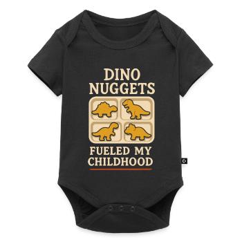 Dino Nuggets Nostalgie Drôle Snack Dinosaure - Body à manches courtes Premium Bébé - noir - Devant