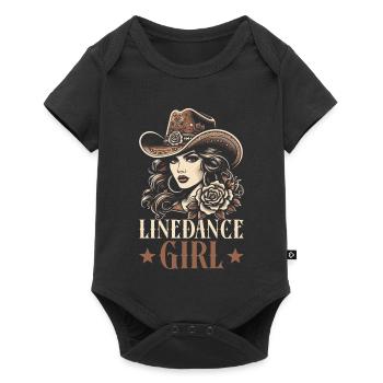 Line Dancing Cowboy Line Dancer Line Dance - Baby Premium short-sleeve bodysuit - black - Front
