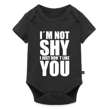 I ́m not shy I just don ́t like you - Baby Premium short-sleeve bodysuit - black - Front