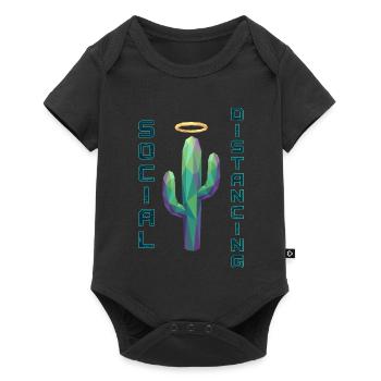 Social Distancing Cactus - Baby Premium short-sleeve bodysuit - black - Front