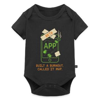 Fondateur de startup Survivant à l’épuisement professionnel : se rétablit - Body à manches courtes Premium Bébé - noir - Devant