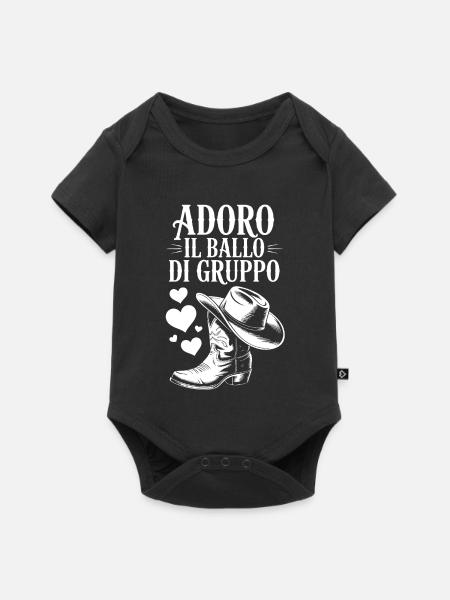 Ich liebe Gruppentanz - Baby Premium Kurzarmbody - Schwarz