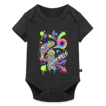 Colorez votre monde 6 Caméléon - Body à manches courtes Premium Bébé - noir - Devant