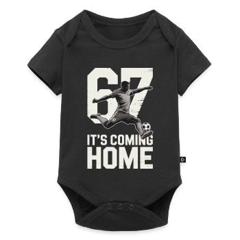 67 – Football - Body à manches courtes Premium Bébé - noir - Devant