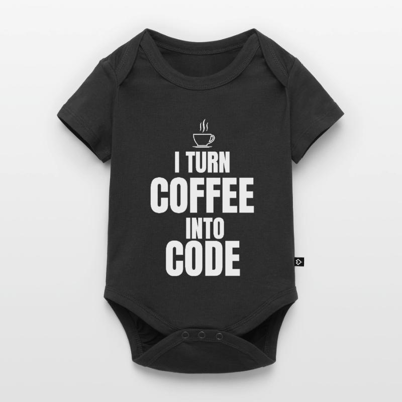 Je transforme le café en code Body à manches courtes Premium Bébé