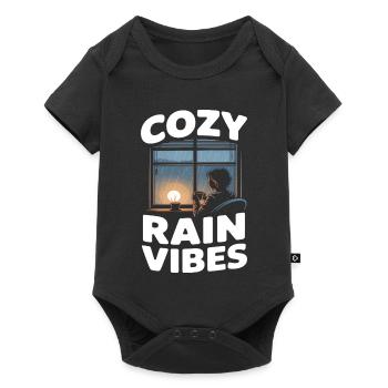 Régénération des vibes de la pluie douillette - Body à manches courtes Premium Bébé - noir - Devant