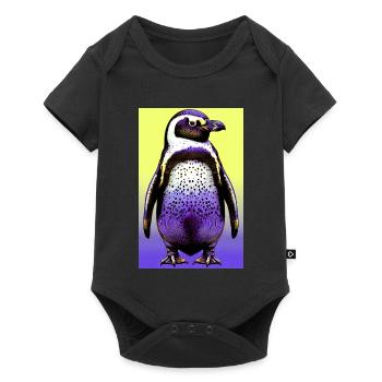 penguin - Baby Premium short-sleeve bodysuit - black - Front