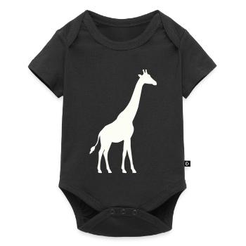 Giraffe Silhouette - Baby Premium short-sleeve bodysuit - black - Front