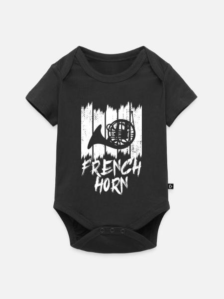 Waldhorn - Baby Premium Kurzarmbody - Schwarz
