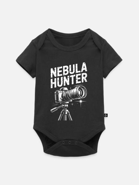 Nebula Hunter Teleskop - Baby Premium Kurzarmbody - Schwarz