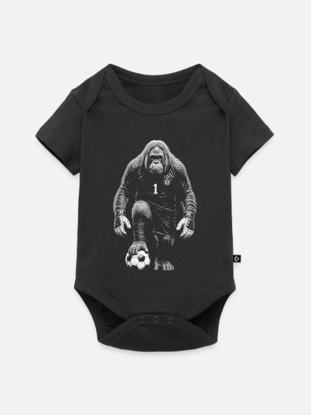  Orang Utan - Baby Premium Kurzarmbody - Schwarz