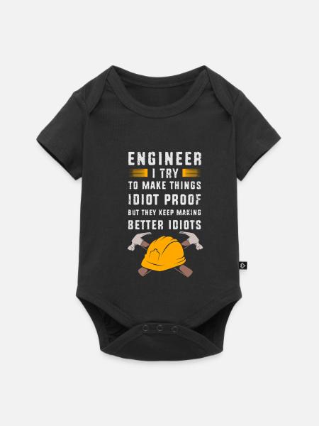 Ingenieur Student - Baby Premium Kurzarmbody - Schwarz