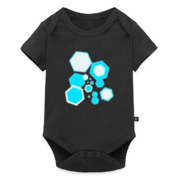 hexagone - Body à manches courtes Premium Bébé - noir - Devant