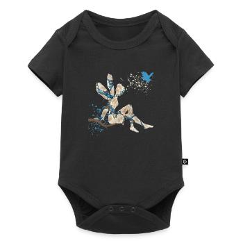 frais e 242 - Body à manches courtes Premium Bébé - noir - Devant