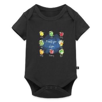 fruits for life - Baby Premium short-sleeve bodysuit - black - Front