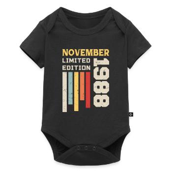 Novembre 1988 Cadeau Anniversaire - Novembre 1988 - Body à manches courtes Premium Bébé - noir - Devant