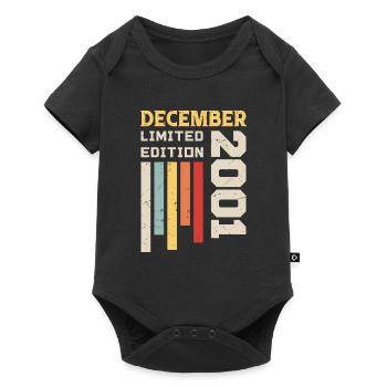 Décembre 2001 - Cadeau anniversaire Décembre 2001 - Body à manches courtes Premium Bébé - noir - Devant