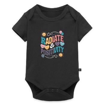 Radiate Positivity - Baby Premium short-sleeve bodysuit - black - Front