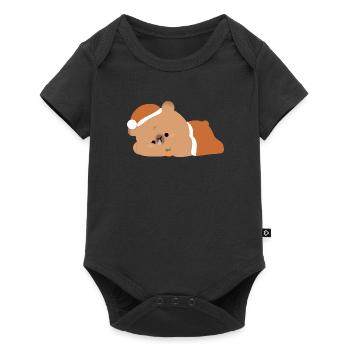 Capybara fatigué - Body à manches courtes Premium Bébé - noir - Devant