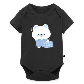 Ours polaire endormi - Body à manches courtes Premium Bébé - noir - Devant