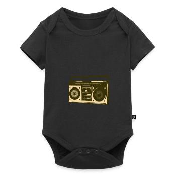 radio - Body à manches courtes Premium Bébé - noir - Devant