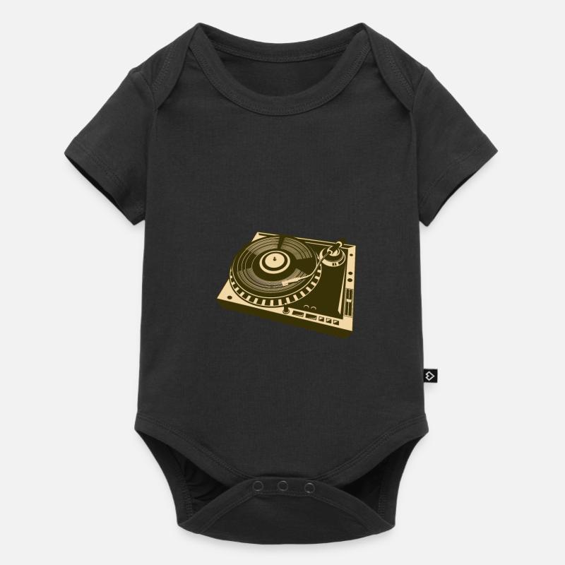 record player - Baby Premium short-sleeve bodysuit - black