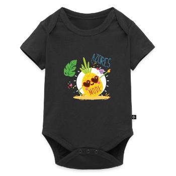Azores Mode Açores Mode Portugal Ananas Été - Body à manches courtes Premium Bébé - noir - Devant