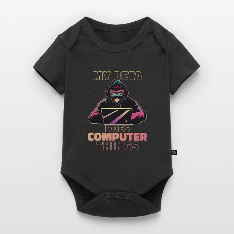 My beta makes computer things programmers Baby Premium short-sleeve bodysuit