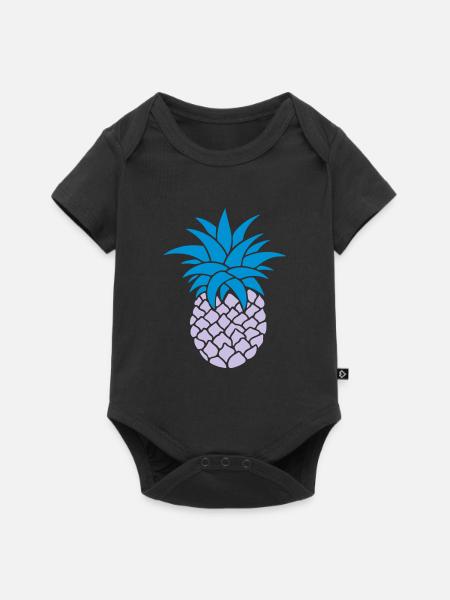 ANANAS STYLIZED - Baby Premium short-sleeve bodysuit - black