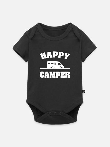 Camping - Baby Premium short-sleeve bodysuit - black