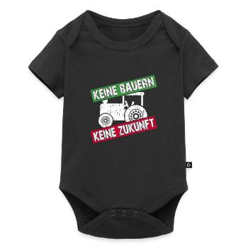 Keine Bauern keine Zukunft | nicht ohne Bauern - Baby Premium Kurzarmbody - Schwarz - Vorne
