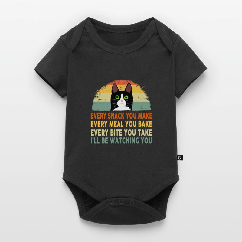 Drôle de chat Chaque repas que vous préparez Chaque collation que vous préparez Body à manches courtes Premium Bébé