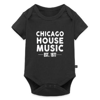 Chicago House Music - Baby Premium short-sleeve bodysuit - black - Front