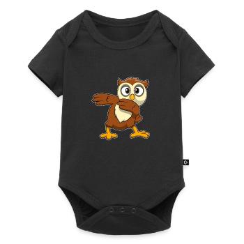 Owl owl - Baby Premium short-sleeve bodysuit - black - Front